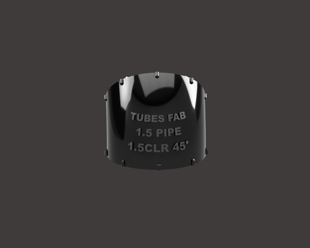 1.5" Pipe Snap Together Fabrication Mock Up Fittings